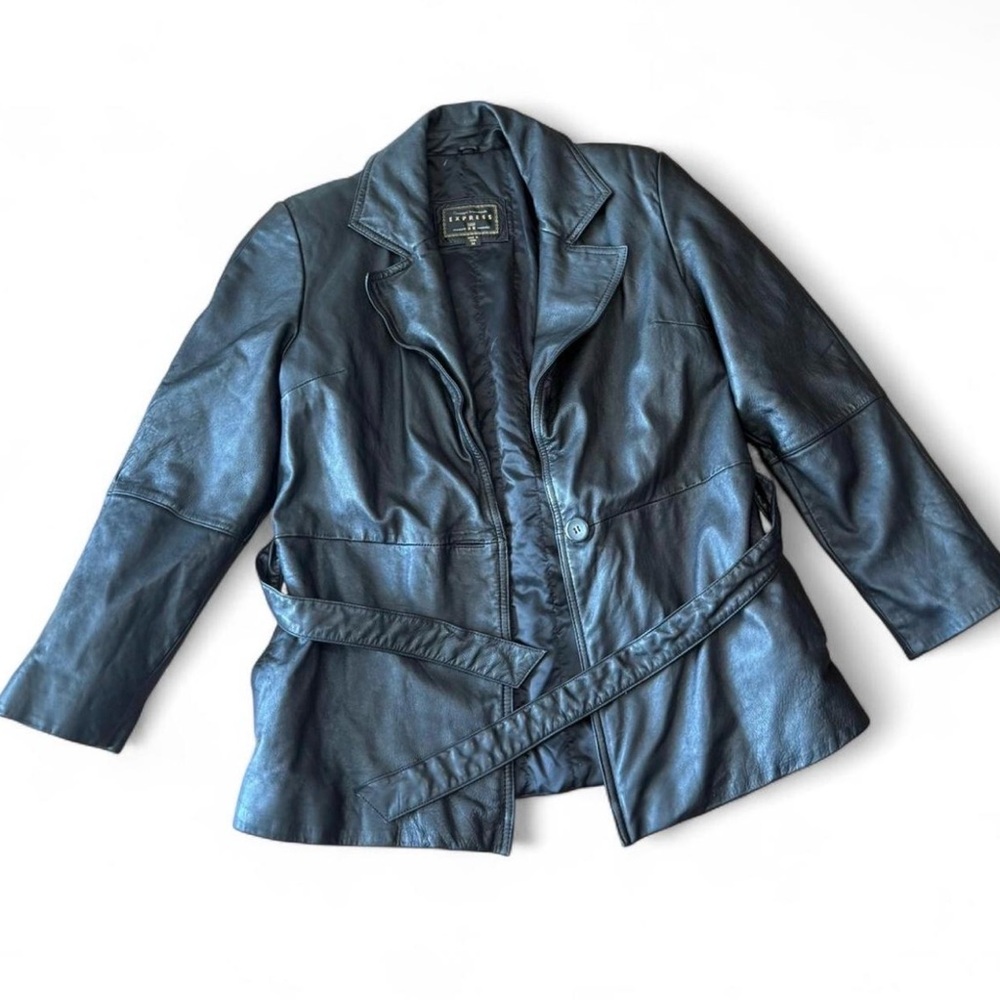 Express Black Leather Jacket
